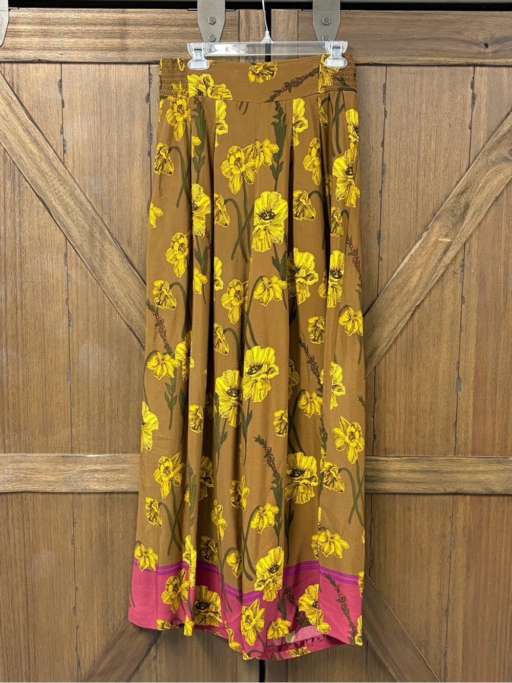 Maeve by Anthropologie Bohemian Terrace High Rise Wide Leg Floral Pants Size 8 - Picture 4 of 8